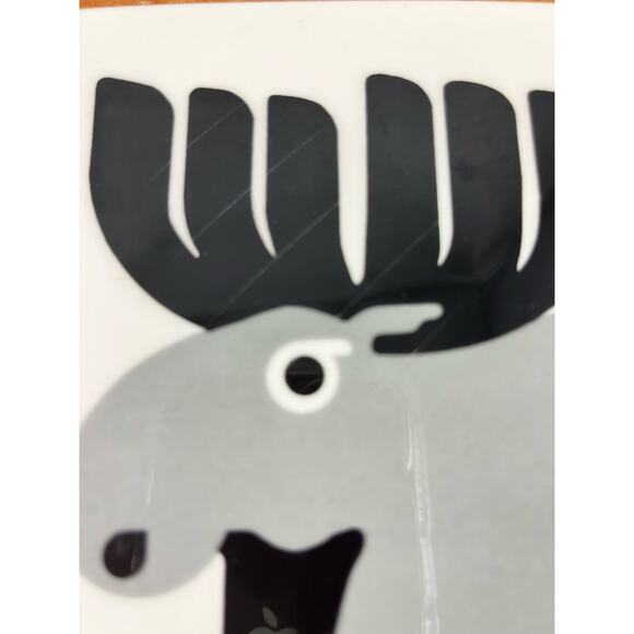 Taylor & Ng Ceramic Tile Moose Motif 9" Square Made in Japan Vintage 1980s - Picture 6 of 11